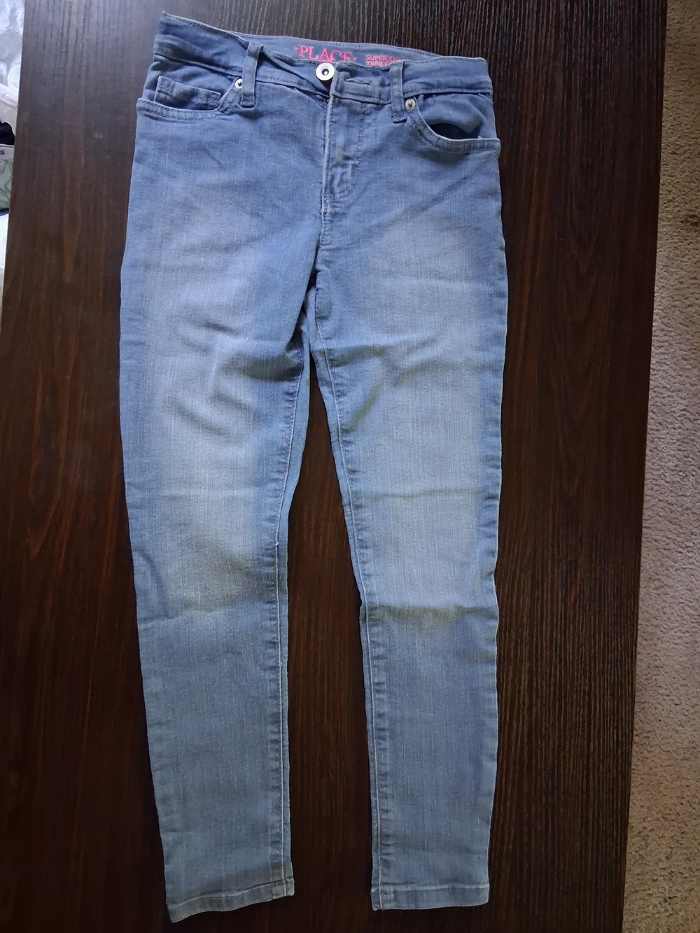 Childrens Place Light Blue Girls Skinny Jeans